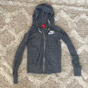 Heather gray Women’s Nike zip-up hoodie/ jacket